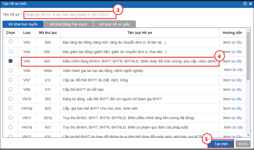 VN5 trong tài liệu Bkav dùng cho thay đổi mức lương, phụ cấp và chức danh.
