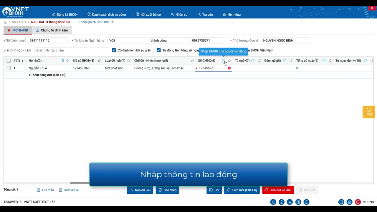 VNPT BHXH 630: Dưỡng sức sau ốm khác
