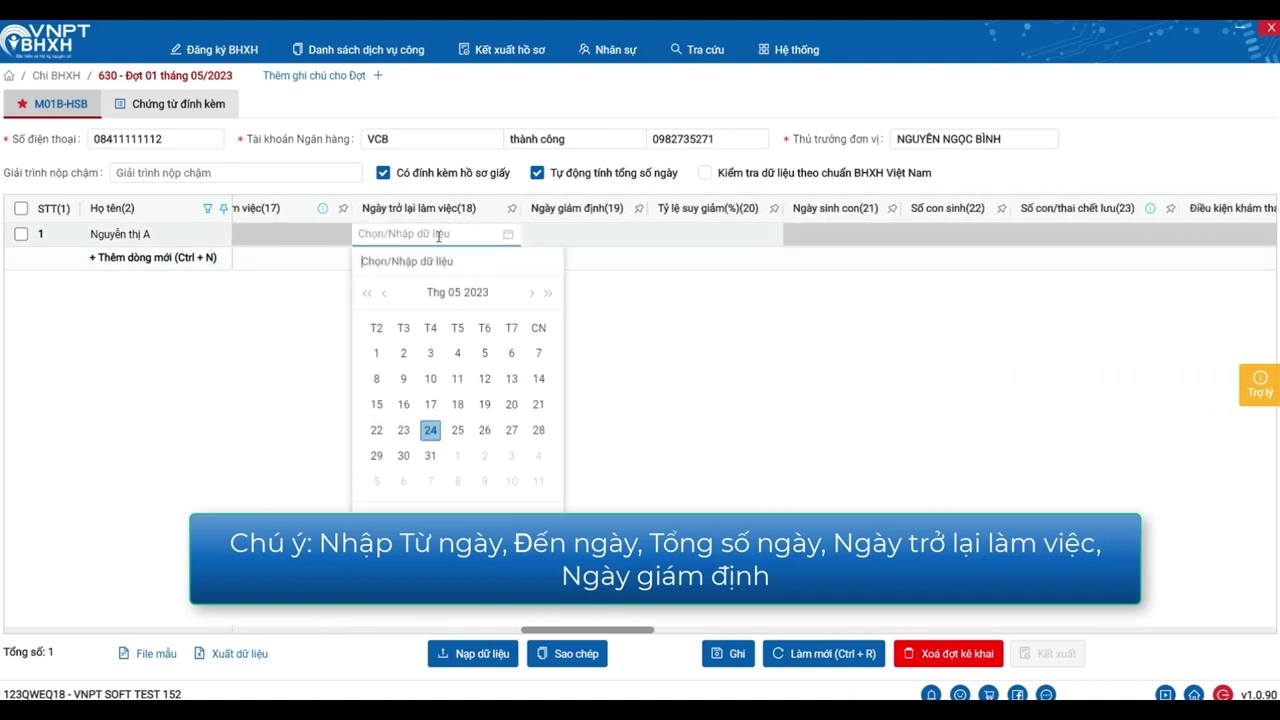 VNPT BHXH 630: Dưỡng sức sau sinh khác